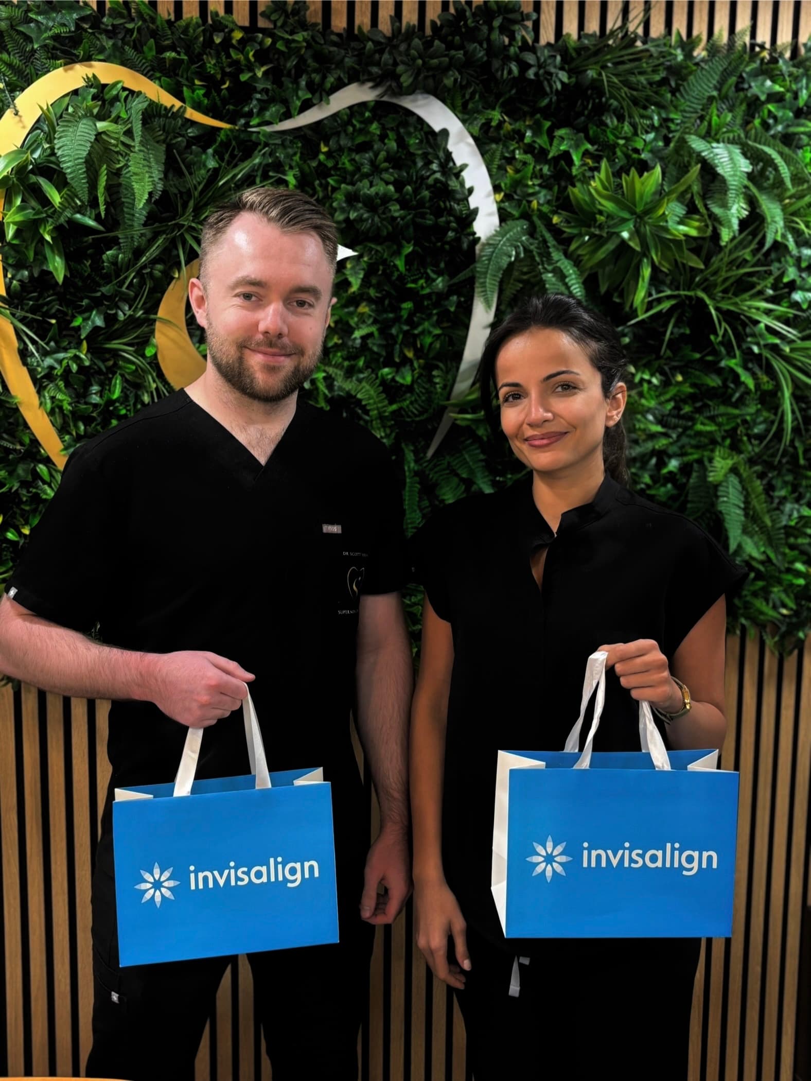 Supernova Dental team member with an Invisalign patient